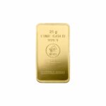 25g Vorderseite Gold Barren 300 Cmyk Sh 1 - 25g Goldbarren 999,9 Feingold geprägt – LBMA zertifiziert von Heimerle & Meule