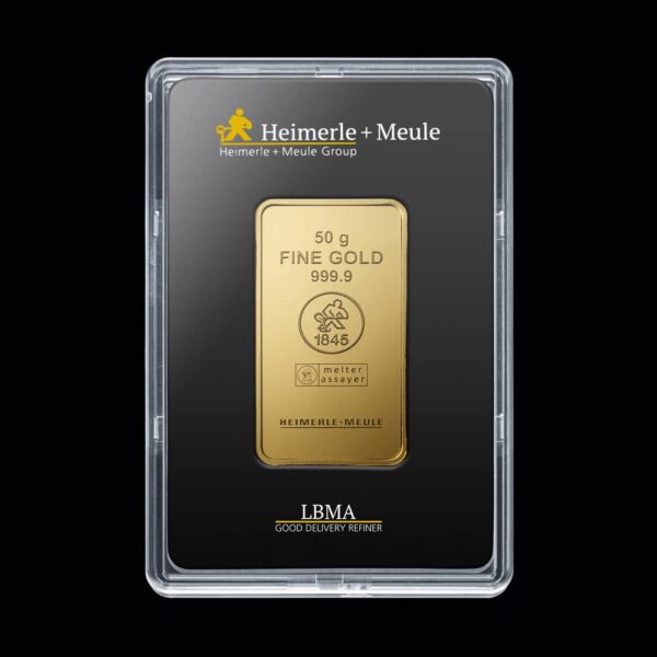 50g Goldbarren 999.9 Feingold – Heimerle + Meule | Sicher online kaufen