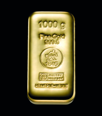 Gussbarren Gold 1000g Web - 1000 g Goldbarren (gegossen)