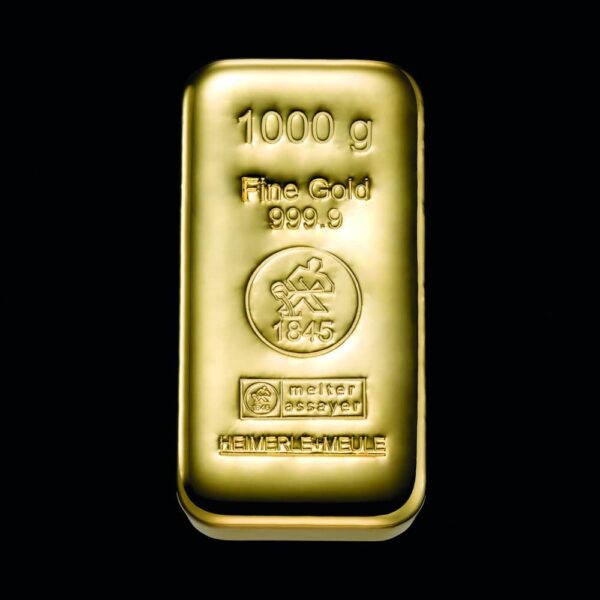 Gussbarren Gold 1000g Web - 1000 g Goldbarren (gegossen)