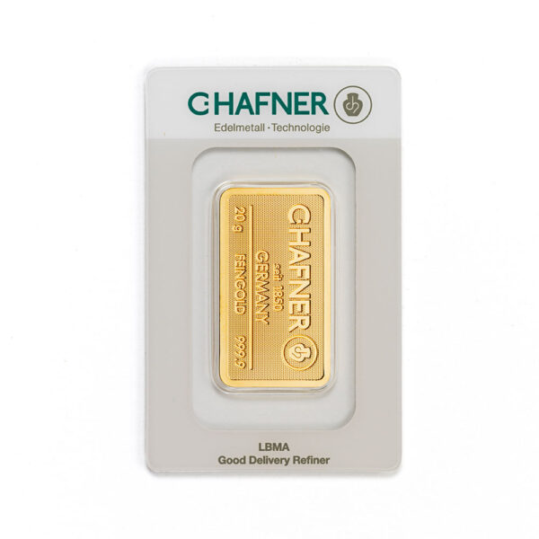 20g Goldbarren 999.9 Feingold – C.Hafner | Sicher online kaufen