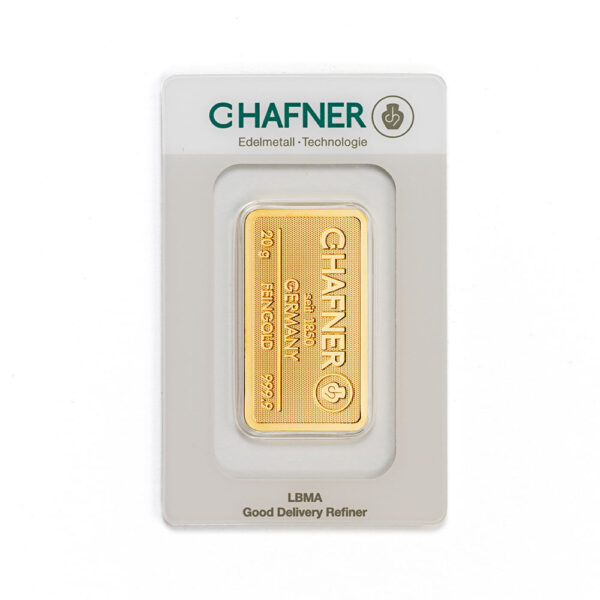 20g Goldbarren 999.9 Feingold – C.Hafner | Sicher online kaufen