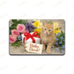 Geschenkkarte Vielen Dank (3) 1g Goldbarren (999.9 Feingold)